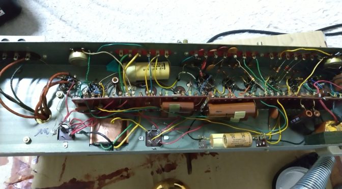 Hammond B3のプリアンプ部分メンテナンス
